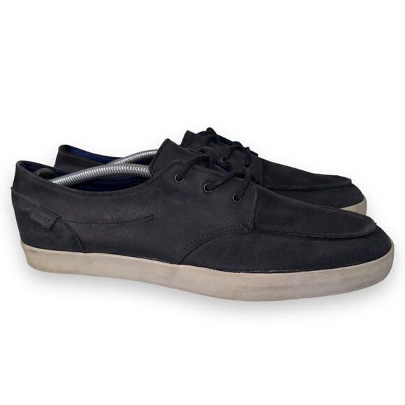 Reef Deckhand 2 Leather Sneakers Dark Navy Blue RF-003364 Men's 12 - Picture 4 of 11